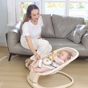 Digital Touch Display Electric Baby Swing with blue-tooth music play function