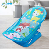 Adjustable & Folding infant baby bather with pillow