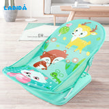 Adjustable & Folding infant baby bather with pillow