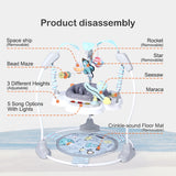 360° Rotating Seat Baby Activity Center Jumper,Adjustable height &13 colorful toys