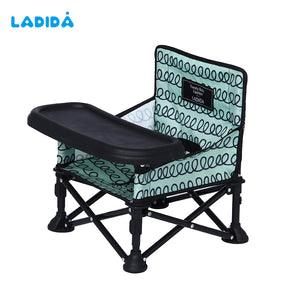 Easy-Fold Travel Booster & Floor Seat with Removable Tray
